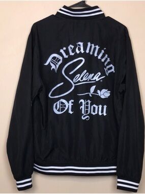 Selena Official Merchandise Women’s “Dreaming of You” Graphic Bomber Jacket